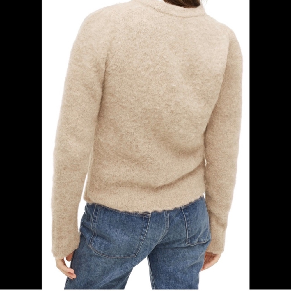 J. Crew Fuzzy Alpaca Wool Crew Neck Sweater Size M